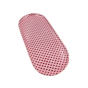 Tavă din porțelan, Pip Studio, Dark Pink, 25 cm, colecția Flowers Festival