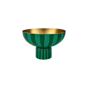 Tavă înaltă, din metal, Pip Studio, Stripes Green, 30x30x20cm, colecția Others