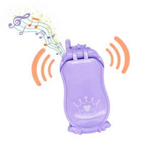 Telefon mobil, de jucărie, cu sunete, pentru copii, culoarea mov, Genie Pets