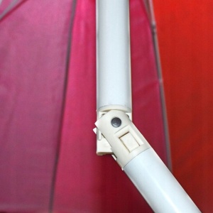Umbrelă de plajă multicoloră, Jumi, model curcubeu, rezistentă UV, 220 cm
