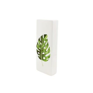 Umidificator pentru calorifer, din ceramică, model monstera deliciosa, 20,5 cm