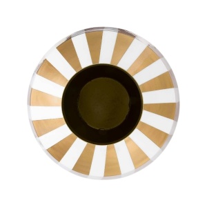 Vaza decorativă, din metal, Pip Studio, White-Gold, 35 cm, colecția Royal Dot Delight