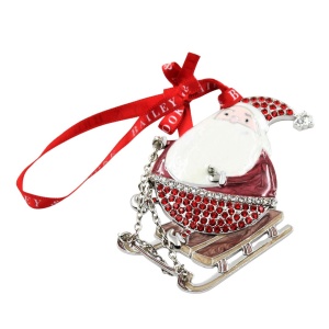 Set cadou Bailey & Brooke, 4 decorațiuni metalice cu Moș Crăciun