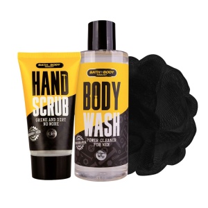 Set de baie cadou, pentru bărbați, BATH + BODY TOOLKIT în geantă termoizolantă