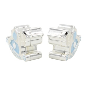 Set Cadou Bebeluși Băieței AZAY – Prima Șuviță & Primul Dințișor, Design Bleu, Cutie Cadou Inclusă