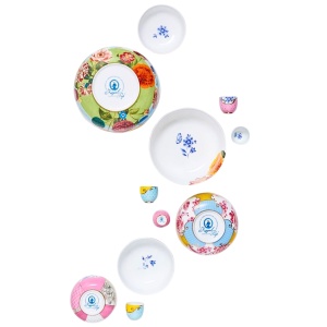 Bol din porțelan, Pip Studio, Multicolor, 15 cm, colecția Royal Multi