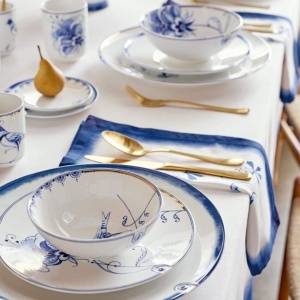 Bol din porțelan, Pip Studio, White, 15 cm, Pip & The Blue Bird