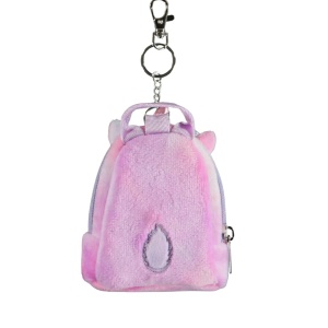 Breloc mini-rucsac, Squishmallows, unicornul Lola, roz pastel, 11x9x5 cm, brand Difuzed