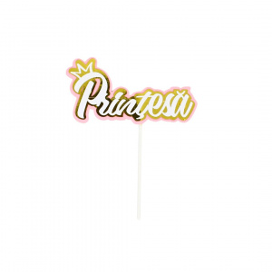 Cake Topper pentru tort model cuvântul Prințesă