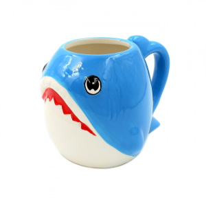 Cană ceramică formă de rechin 250ml