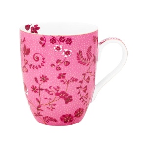 Cană din porțelan, colecția Jolie, Flowers Pink, 145 ml, Pip Studio