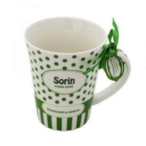 Cană din porțelan personalizată Sorin