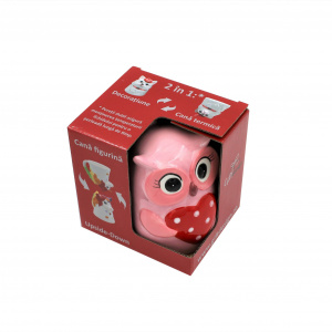 Cană figurină upside-down "Bufniță"