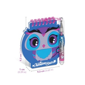 Carnețel de notițe, cu mini pix cu gel și stickere, 25 foi, personaj Louna - Nebulous Stars