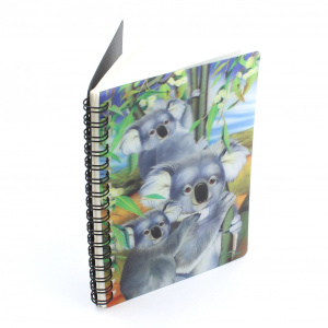 Carnețel zoo, cu spirală, 3D, "LiveLife - Koala cuddle" - Img 2