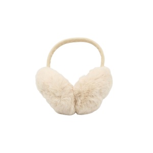 Căști pufoase pentru urechi Antonio, 94 g, Ø 14 cm, circumferință 44 cm, ivory