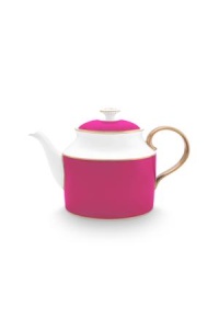Ceainic din porțelan, Pip Studio, Gold-Pink, 1.8l, colecția Pip Chique