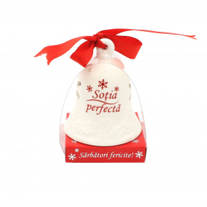 Clopoțel decorativ din ceramică - „Soția perfectă"