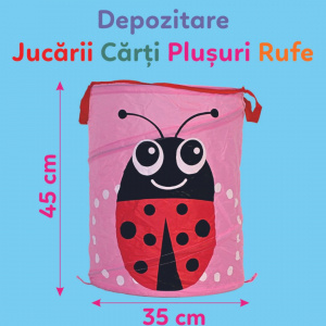 Coș depozitare multifuncțional model buburuză 45 cm - Img 2