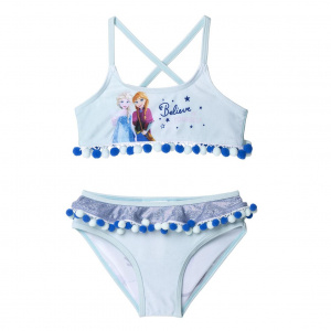 Costum baie 2 piese Frozen ciucurași