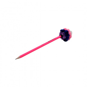 Creion figurină Flori predominant albastru 22cm