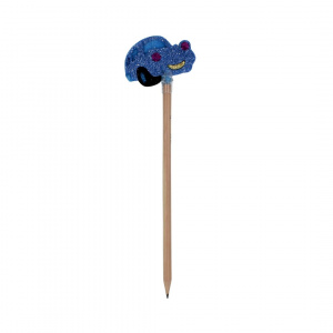 Creion figurină Mașinuță albastru 22 cm