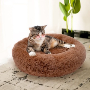Culcuș pentru câini și pisici Jumi, 60 cm, maro