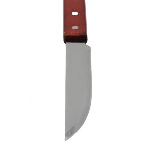 Cuțit profesional pentru grătar, 39 cm, oțel inoxidabil, mâner din lemn lăcuit, design elegant și durabil, BBQ