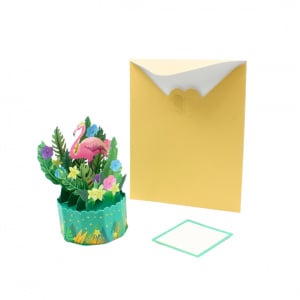 Decorațiune din hârtie Magic Pop-Ups Flamingo