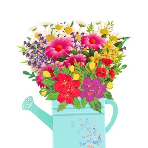 Decorațiune din hârtie Magic Pop-Ups Stropitoare turcoaz - Img 2