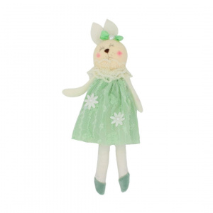 Decorațiune Zooky animăluț iepuraș rochiță verde