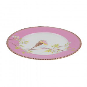 Farfurie din porțelan, Pip Studio, Pink, 21cm, colecția Early Bird