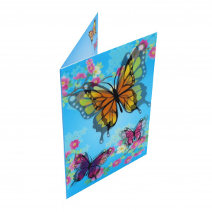 Felicitare 3D Premium Bright Butterflies - Img 1