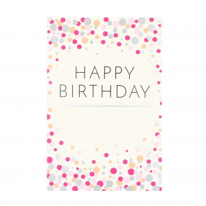 Felicitare Gold Confetti Birthday