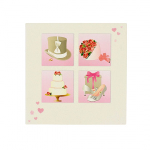 Felicitare Gold Marriage Symbols