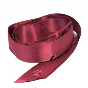 Fundă din satin cu autoformare bordo - Img 2