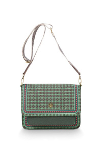 Geantă verde crossbody, 25x7x20 cm, colecția Clover, Pip Studio