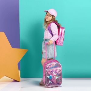 Ghiozdan troller, Perletti, model Unicorn, 36 cm, colecția Cool Kids