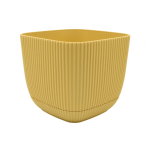 Ghiveci pentru flori 1800 ml plastic galben ocru - Img 1