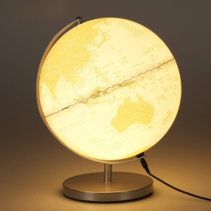 Glob decorativ luminos Koopman, cu lumină albă caldă, 31 cm – design elegant cu bază aurie metalică