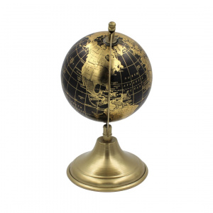 Glob decorativ metalic vintage bază aurie