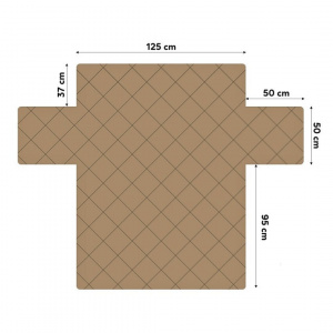 Husă protecție canapea animale companie 125 cm