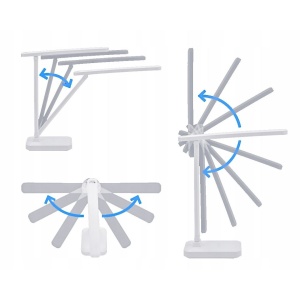 Lampă de birou LED Jumi, cu suport pentru telefon, alb, 3 niveluri de luminozitate