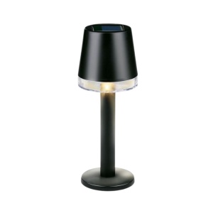 Lampă solară cu LED, pentru grădină, terasă și exterior, culoare negru
