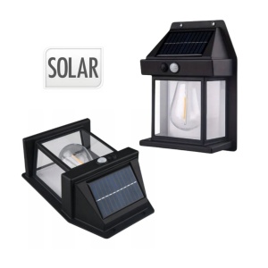 Lampă solară LED de exterior cu senzor de mișcare, pentru grădină și terasă, Pro Garden 