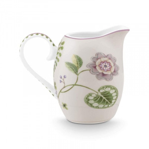 Latieră din porțelan, Pip Studio, White, 250 ml, colecția Lily&Lotus