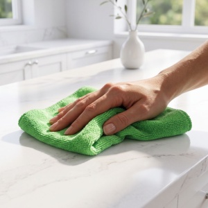 Lavetă din microfibră verde, Ultra Clean XL 70x50 cm, curățare eficientă