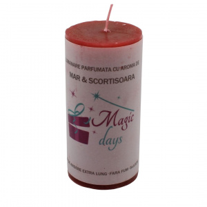 Lumânare parfumată Magic Days măr & scorțișoară 10 cm - Img 1