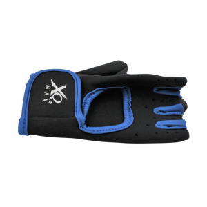 Mănuși ciclism XQ Max, fără degete, culoarea albastru, închidere cu velcro, mărime L/XL