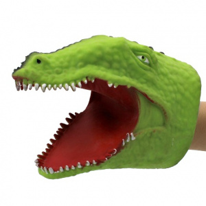 Marionetă de mână, pentru copii, Deluxebase, 15 cm, model crocodil - Img 7